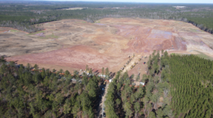 Site of future VinFast car plant in Chatham County